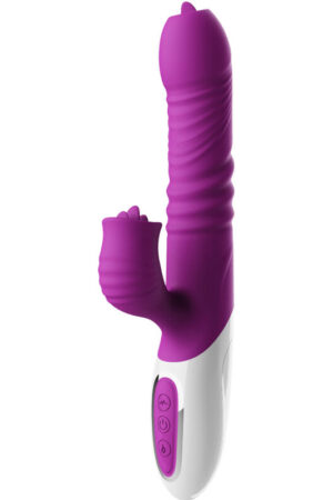 ARMONY - VIBRADOR & THRUSTING DOBLE LENGUA EFECTO CALOR VIOLETA