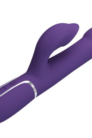 PRETTY LOVE - ZALIN RABBIT VIBRATOR PEARLS 4 IN 1 PURPLE