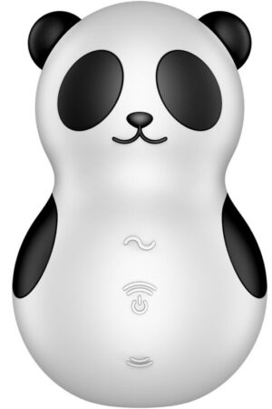 SATISFYER - POCKET PANDA ESTIMULADOR & VIBRADOR BLANCO Y NEGRO