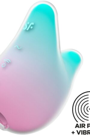 SATISFYER - MERMAID VIBES ESTIMULADOR & VIBRADOR MENTA Y ROSA