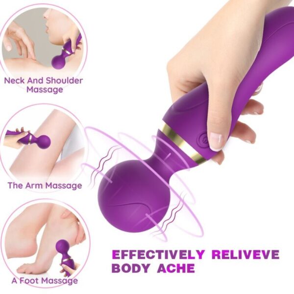 ARMONY - FREEZA MASSAGER  VIBRATOR SUPER FLEXIBLE HEAD PURPLE - Image 3