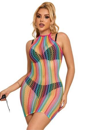 SUBBLIME - 952341 VESTIDO DE REJILLA ARCOIRIS TALLA ÚNICA