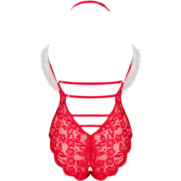 LIVCO CORSETTI FASHION - SANTAS LACE LADY BODY CROTCHLESS CHRISTMAS S/M - Image 4