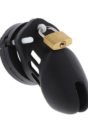 HIDDEN DESIRE - EXTREME CHASTITY COCK CAGE SILICONE SIZE S BLACK