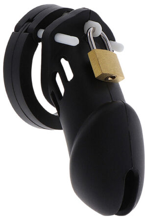 HIDDEN DESIRE - EXTREME CHASTITY COCK CAGE SILICONE SIZE L BLACK