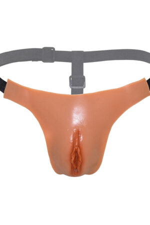 HIDDEN DESIRE - ALTER EGO TANGA VAGINA ABIERTA AJUSTABLE NATURAL