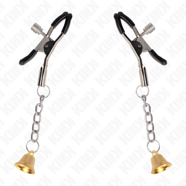 KINK - GOLD BELL PENDANT NIPPLE CLAMPS 6 CM - Image 2