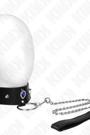 KINK - NECKLACE 65 CM WITH STRAP WITH BLUE DIAMONDS ADJUSTABLE 36-43 CM X 5 CM