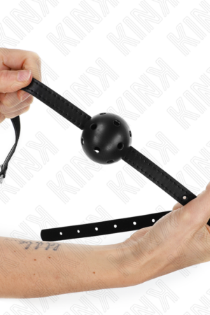 KINK - SIMPLICITY BLACK BREATHABLE BALL 4.5 CM GAG 62 x 1.5 CM