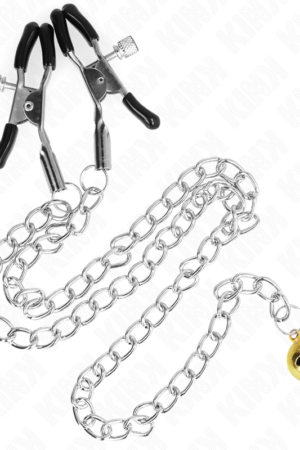 KINK - CHAIN NIPPLE CLAMPS WITH BELL 30 CM
