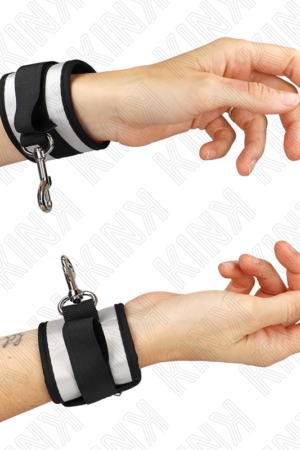 KINK - NEOPRENE WRIST CUFFS GREY 23 X 5 CM