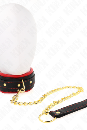 KINK - COLLAR WITH PLAIN FABRIC LEASH ADJUSTABLE 33-48 CM X 5.7 CM