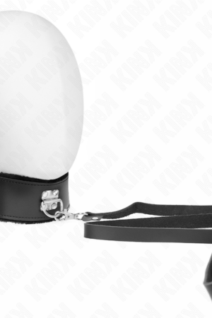 KINK - NECKLACE WITH BELT 116 CM WITH BLACK LEATHER STRAP ADJUSTABLE 40-48 CM X 6 CM