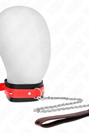 KINK - NECKLACE WITH RED STRAP 65 CM AJUSTABLE 36-43 CM X 5 CM