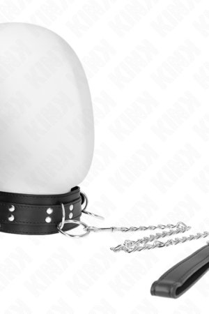 KINK - 3 RING SLAVERY NECKLACE WITH STRAP 80 CM 53 X 5 CM