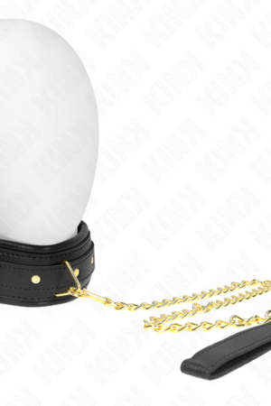 KINK - NECKLACE WITH SPONGE IMITATION LEATHER STRAP MODEL 1 ADJUSTABLE 37-54 CM X 3 CM