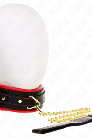 KINK - NECKLACE WITH SPONGE IMITATION LEATHER STRAP MODEL 2 ADJUSTABLE 37-54 CM X 3 CM