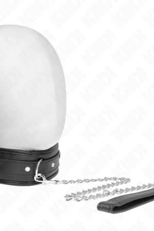 KINK - NECKLACE WITH SPONGE IMITATION LEATHER STRAP MODEL 3 ADJUSTABLE 37-54 CM X 3 CM