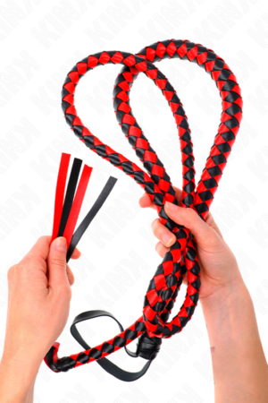 KINK - RED LONG SNAKE WHIP 210 CM
