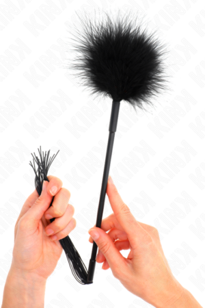 KINK - SILICONE WHIP WITH FEATHERS FOR TICKLE 47 CM