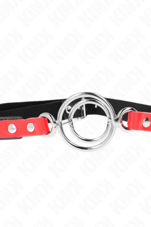 KINK - GAG WITH MULTIPLE O-RINGS 4 / 4.8 CM RED 38 X 56 CM