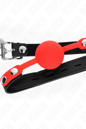 KINK - SILICONE BALL 4 CM GAG WITH LOCK 60 x 2 CM
