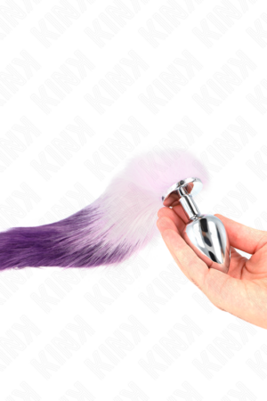 KINK - ANAL PLUG SIZE L 10 X 4 CM WITH SYNTHETIC TAIL 40 CM PURPLE