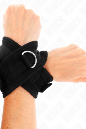 KINK - CROSS CUFFS BLACK 34 X 5.5 CM