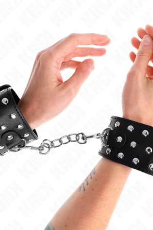 KINK - PUNK WRIST RESTRAINTS ADJUSTABLE 19-24 CM X 5.5 CM