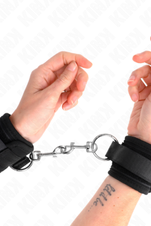 KINK - WRIST RESTRAINTS BLACK ADJUSTABLE 18-35 CM X 6 CM