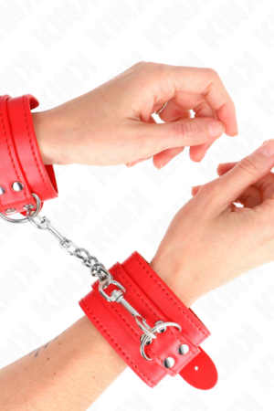 KINK - SIMPLE WRIST RESTRAINTS RED ADJUSTABLE 20-23 CM X 5.5 CM