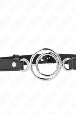 KINK - GAG WITH MULTIPLE O-RINGS 5 CM BLACK 63 X 2.5 CM