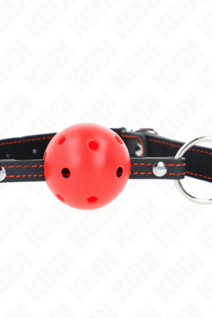 KINK - HOLLOW HARD RED BALL GAG MODEL 2 65 x 2.5 CM