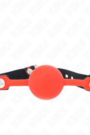KINK - MODEL 2 SILICONE BALL 4 CM GAG WITH LOCK 60 x 2 CM