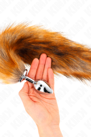KINK - ANAL PLUG SIZE M 8 X 3.5 CM WITH SYNTHETIC TAIL 40 CM BROWN