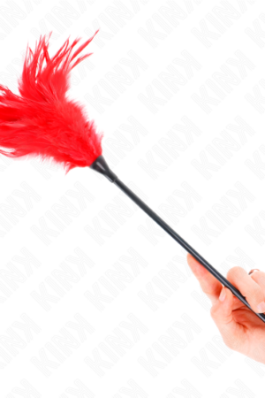 KINK - MULTIPLE RED TICKLE FEATHERS 45 CM