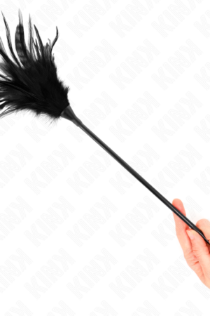 KINK - MULTIPLE BLACK TICKLE FEATHERS 45 CM