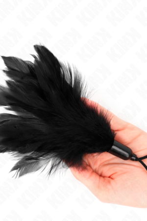 KINK - TICKLE FEATHERS WITH ROPE HANDLE PLASTIC BASE 15 CM