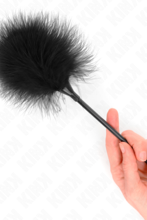 KINK - BLACK TICKLE FEATHERS USED FOR THE BONDAGE KIT 27 CM