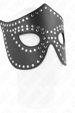 KINK - LEATHERETTE MASK WITH RIVETS MODEL 2 30 x 12 CM