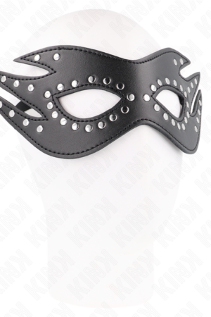 KINK - LEATHERETTE MASK WITH RIVETS MODEL 3 26 x 9.5 CM