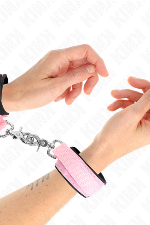KINK - ADJUSTABLE NEOPRENE WRIST RESTRAINTS PINK ADJUSTABLE 22-34 CM