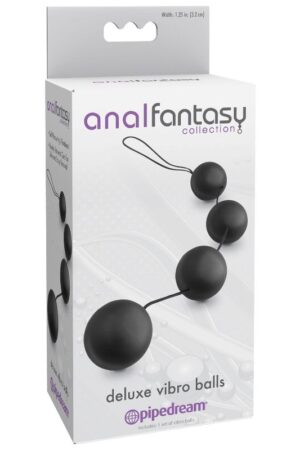 ANAL FANTASY – BOLAS ANALES VIBRADORAS SIN PILAS CON CUERDA DE SEGURIDAD