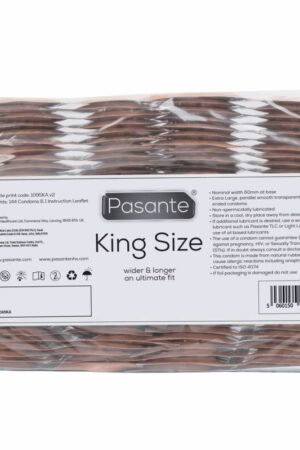 PASANTE - CONDOMS KING SIZE BAG 144 UNITS