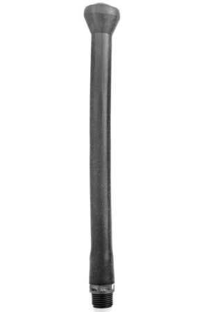 ALL BLACK - DUCHA ANAL SILICONA SISTEMA STOPPER 27 CM