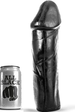 ALL BLACK - DONG 28 CM WITHOUT TESTICLES