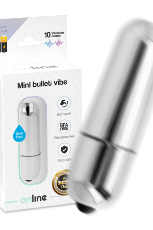 ONLINE - MINI BULLET VIBE SILVER