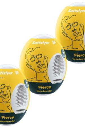 SATISFYER - 3 MASTURBATOR EGGS FIERCE