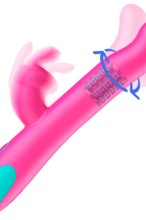 HAPPY LOKY - PLUTO RABBIT VIBRATOR  ROTATOR WATCHME WIRELESS TECHNOLOGY COMPATIBLE