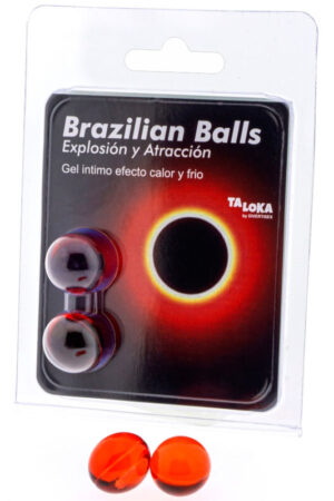 TALOKA - 2 BRAZILIAN BALLS HOT  COLD EFFECT EXCITING GEL